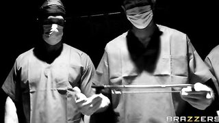 Stressed Blond Doctor Nikki Sexx Daydreams about being Gangbanged