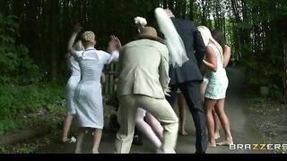 Big Boobed Dark Haired Bride Jasmine Jae Fucks the Brother of the Groom