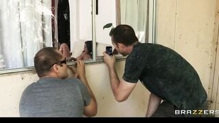 Crazy Sexy Desi mom Catches 2 Pervs Watching her Masturbate