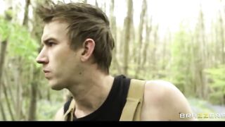 GODDESS & Lusty Warrior Woman Eloa Lombard Fucks a Hiker inside the Woods