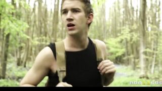 GODDESS & Lusty Warrior Woman Eloa Lombard Fucks a Hiker inside the Woods