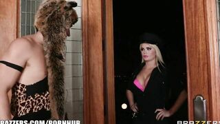 Goddess Huge-tit Cop Alexis Ford Busts up a Halloween Party