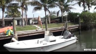 Crazy Hot bikini-clad blonde Jagger Jordan is picked up inside outdoors
