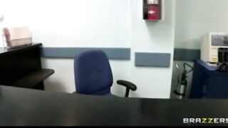 Freaky Long-tit Dark Hair French Nurse Fucks Patient's Long Rough-cock