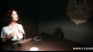 Freaky Red Haired with Incredible Natural Hooters Loves Hard Anal Sex