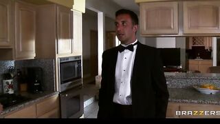 Big Tit Blond mom Houston Takes a Huge-cock at a Formal Diner Party