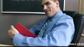 Big Titted Dark Haired School Girl Audrey Bitoni Fucks Professor's Huge-cock