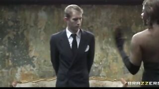 Danny D Fucks Lusty Perky-tit African Doctor Skank into Underwear with Huge Cock