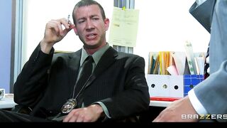Big Tit Slutty Dark Haired India Summer is Gangbanged by 2 Cops
