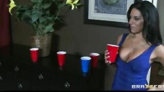Adorable Huge Tit Dark Haired Ex-gf Blows and Fucks Penis at Party
