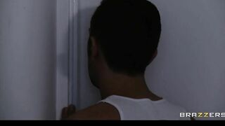 BAE & Slutty Blond Hotel Attendant Riding a Hotel Guest's Long-penis