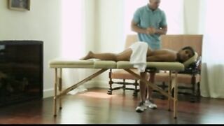 Goddess Long-tit Fiance Jynx Maze is Oiled up & Screwed by her Masseur