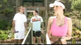 Hot Ball-chick Jennifer Dark Ride Long-cock on the Tennis Court