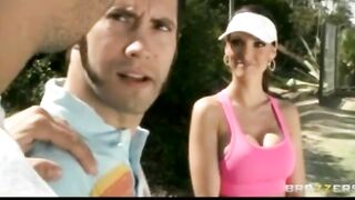Hot Ball-chick Jennifer Dark Ride Long-cock on the Tennis Court