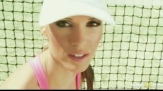 Hot Ball-chick Jennifer Dark Ride Long-cock on the Tennis Court