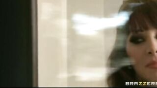 Cheating Huge-tit Dark Hair milf Skank Fucks Daughter's Boyfriend's Long-penis