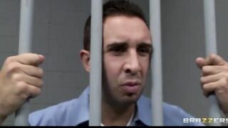 Huge Tit Blonde Prison Guard Tells Inmate to Nailed her Soak Snatch - Brazzers