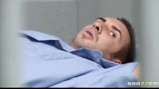 Huge Tit Blonde Prison Guard Tells Inmate to Nailed her Soak Snatch - Brazzers