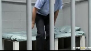 Huge Tit Blonde Prison Guard Tells Inmate to Nailed her Soak Snatch - Brazzers