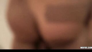 Long Booty Dark Hair Hispanic Gf fucks rough penis after tanning