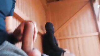 I pulled out my penis inside front of this muslim who was waiting for her bus!!