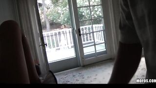 Slutty soak 18 year old lover fucks bf's huge rough penis on movie