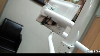 Goddess young dentist with super boobs fucks patient