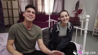 TEENAGE RED HAIRED wants a PORN DEBUT!! Jason explains her what this is about ;-D