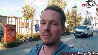 German Dark Haired 19 Year Old with tiny boobies banged! at the first Date