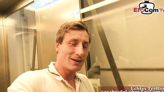 Young german blonde with natural boobies during a sex Date
