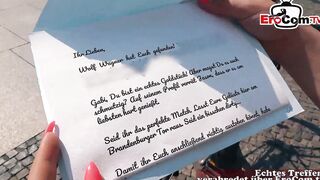 Young german blonde with natural boobies during a sex Date