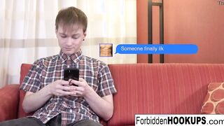 Huge boobed sexy takes her step-brothers fat dick