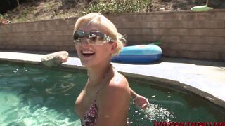 Richard dips his Long African Penis in Staci’s Vagina Pool