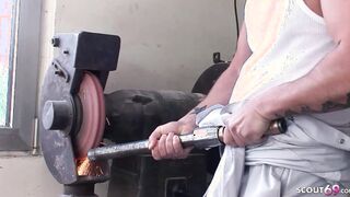 Lusty Barely Legal Regina got Butt Screwed for Invoice by Vehicle mechanic