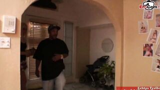 Blonde 19 Year Old with tiny boobies pick up from a hube big black cock