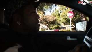 Blonde 19 Year Old with tiny boobies pick up from a hube big black cock