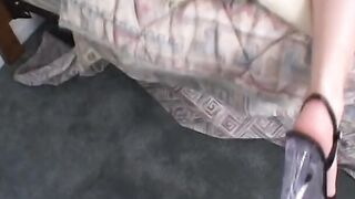 Goddess lesbians use toy, high heel shoe, and feet to tick