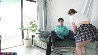 Turned On step daughter Begs Stepdad to Pounded her Huge and Rough