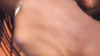 Black Cutie with huge titted riding african big penis into motel
