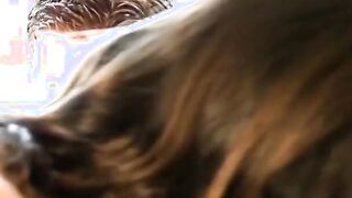 sexy Beauty wraps her lips around a thick dick into Beauty bath tub