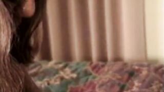 Hoe decides to take dick after unsuccessful masturbation