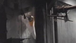 Bae domina into leather witha crazy sexy body slides bro into clamp