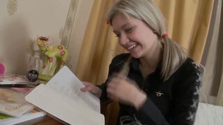 I Love Blonde! teenie Aleksey knows how to satisfy a eager penis