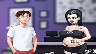 SummertimeSaga - Jerking each other off inside a rooftop tent E3