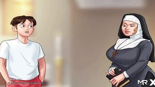 SummertimeSaga - Jerking each other off inside a rooftop tent E3