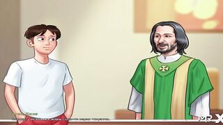 SummertimeSaga - Jerking each other off inside a rooftop tent E3