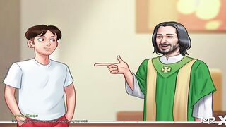 SummertimeSaga - Jerking each other off inside a rooftop tent E3