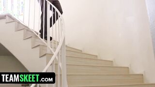 Turned On Boss Walk Into On His Bored Babysitter Rubbing Her Twat