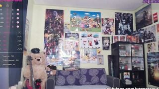 Lusty gamer bimbos with mega long titties inside twitch stream