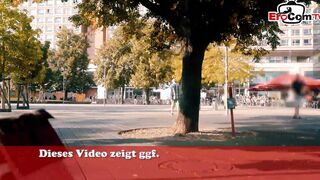Huge german Blonde with natural boobs pick up for a nailed date